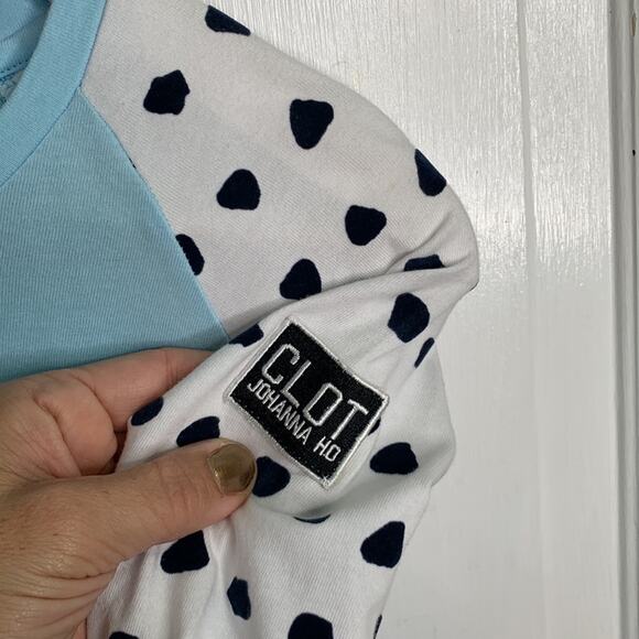 CLOT Johanna Ho X Peanuts 3/4 Sleeve Raglan Tee T-Shirt New with Tag W-532 Sz S - Picture 5 of 12